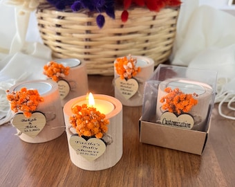 100 pcs Bulk Candle Favors Wedding Favors for Guests ,  Bridal Shower Favors ,  Rustic Wedding Favors , Candle Favors Wedding