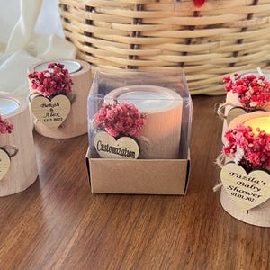 Personalized Wooden Tealight Holder,Wedding Favors for Guest in Bulk,Rustic Wedding Favors,Bridal Shower Favors,Candle Wedding Favors