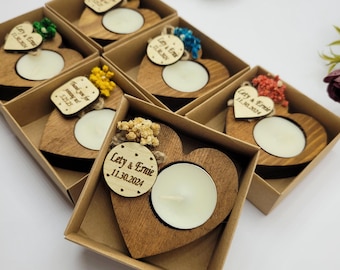 Personalisierte Kerze Hochzeitsbevorzugung • Hochzeitsgastgeschenke für Gäste • Hochzeitsgeschenke für Gäste • Rustikale Hochzeitsbevorzugungen • Partygeschenke