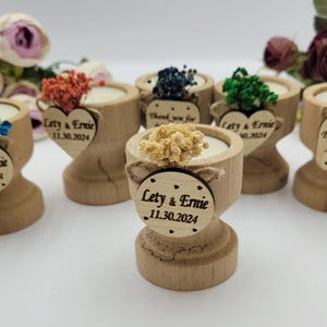 Personalized Candle Wedding Favor • Wedding Favors for Guests in Bulk • Wedding Gifts for Guests •Rustic Wedding Favors •Party Favors