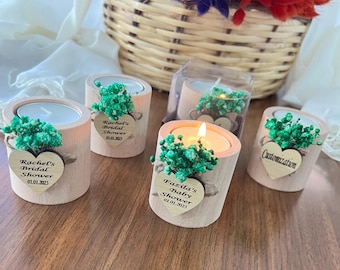 40 pcs Personalized Candle Wedding Favor • Wedding Favors for Guests in Bulk • Wedding Gifts for Guests •Rustic Wedding Favors •Party Favors