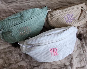 Custom Fanny Pack Monogrammed Personalized Gift Embroidered Waist Pack Personalized Hands Free Bag Custom Crossbody Bag Monogram