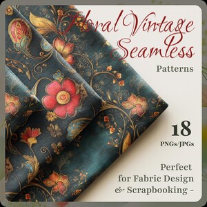 Dreamscapes Seamless Digital Patterns – 18 Abstract Watercolor Backgrounds – High Resolution PNG/JPG Fabric Design, Scrapbooking, Packaging