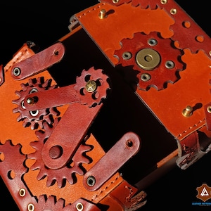 Steampunk läderaskmönster, "lädermönster pdf"
