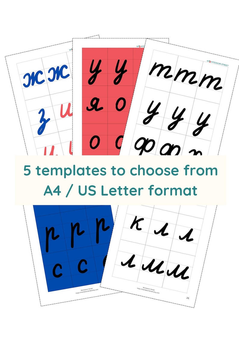 Russian Movable Alphabet Montessori PDF | Early Literacy, Homeschool ...