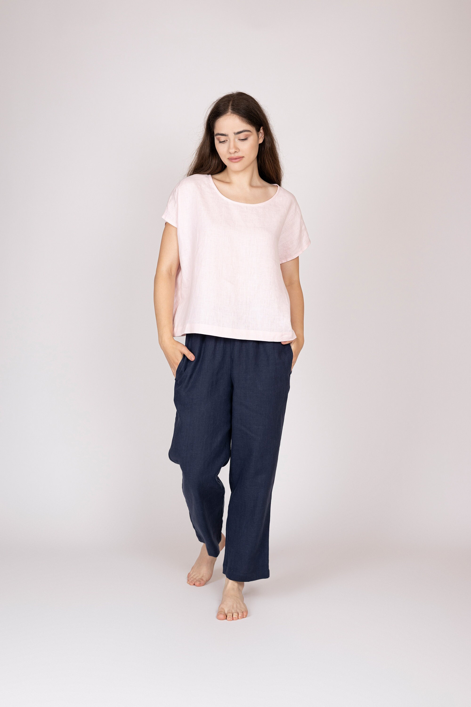 aurge BELGIUM LINEN×COTTON lady lonT ARGUE