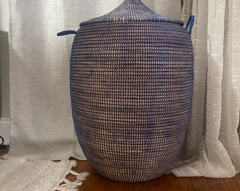 Laundry hamper decorative baskets handmade baskets African baskets home decor organic home decor neutral home decor neutral bedroom