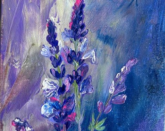 Original Floral Acrylic Painting on Canvas – Blooms Wall Art