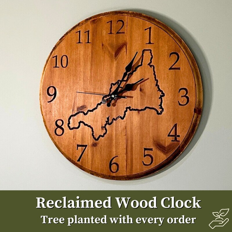 Reclaimed Wood Clock - Etsy UK