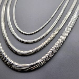 Sterlingzilveren visgraatketting: Italiaanse boho-sieraden