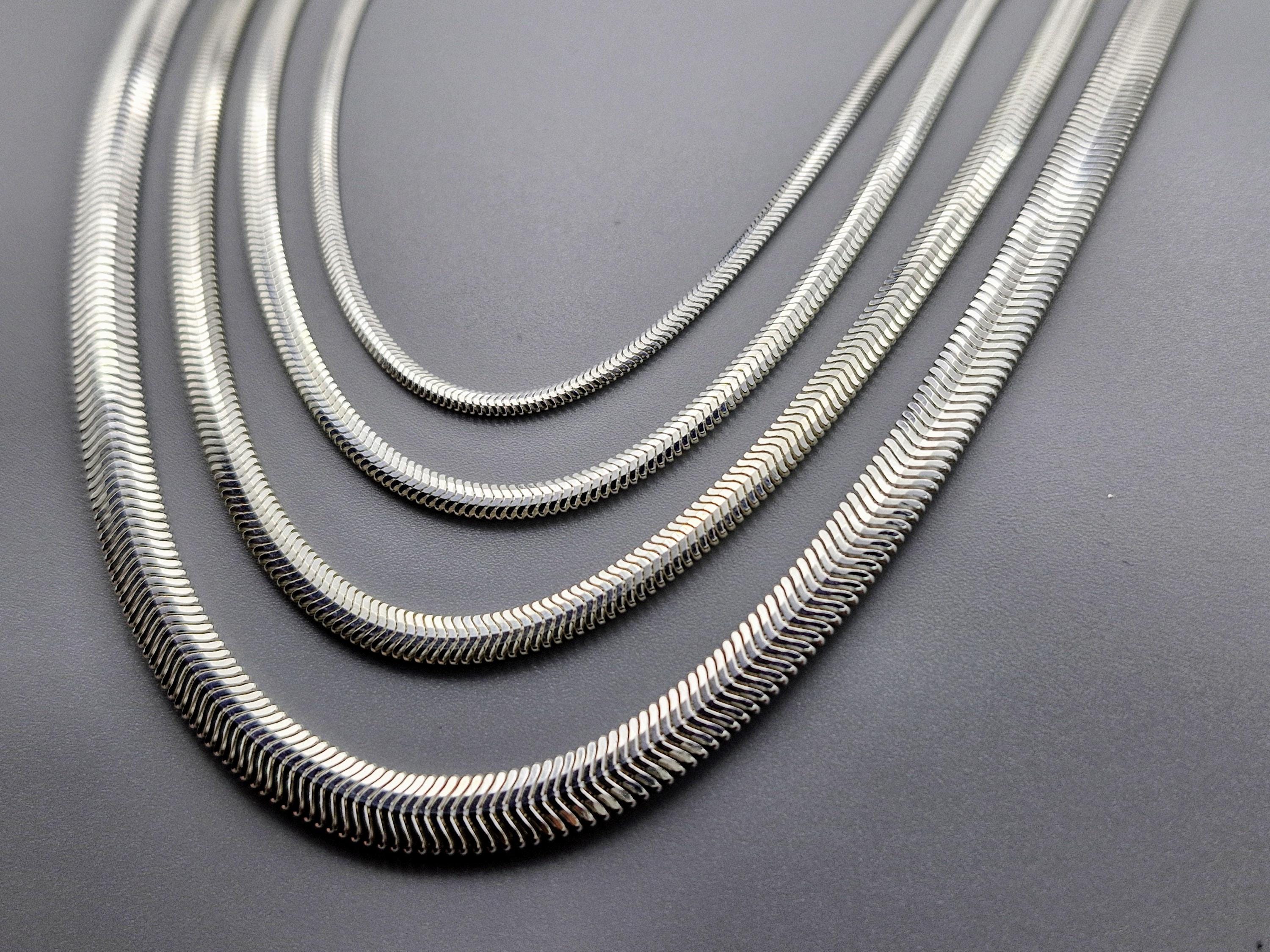 Sterling silver chain with lock - Etsy 日本