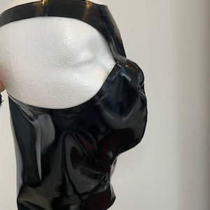 Latex Fantasy Mask, Polished Muzzle Mask for Cosplay & Roleplay
