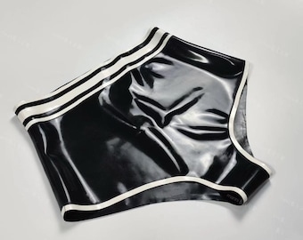 ラテックスフェチパンティー、カスタムラバーショーツとタイツ、女性用ラテックス下着