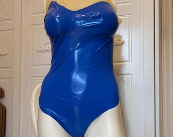 Latex Leotard for Women, Sexy Stretchy Rubber Bodysuit, Handmade Custom Fit Latex Lingerie