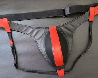 Genuine Leather Mini Briefs for Men | Men’s Lingerie | Unique Leather Underwear with Elastic Fit | Handmade Statement Intimates Gift for Him