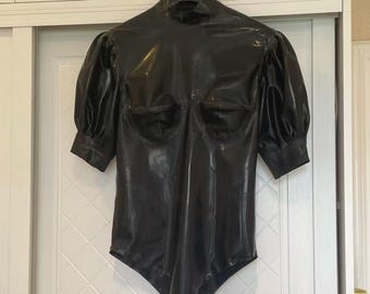 Female Latex Rubber Leotard Sexy Stretchy Bodysuit for Women Custom Fit Latex Lingerie