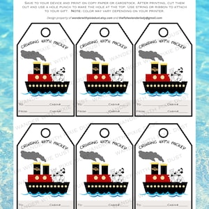 Disney Dream - Etichette regalo estensibili a forma di pesce per la Disney Cruise Line