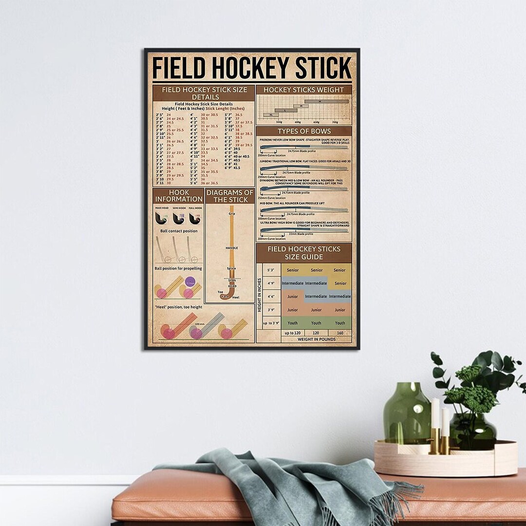 Field Hockey Stick Poster, Hockey Stick Weight, Field Hockey Stick Size