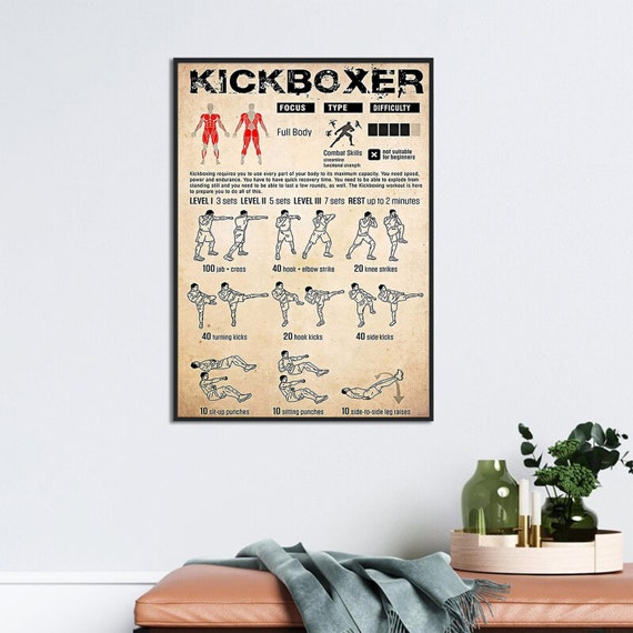 Boxing Knowledge Poster, Gift For Boxing Lover, Boxing Work Out Knowledge, Boxing Art Print, Boxing Fighting Techniques, Boxing Guide Poster