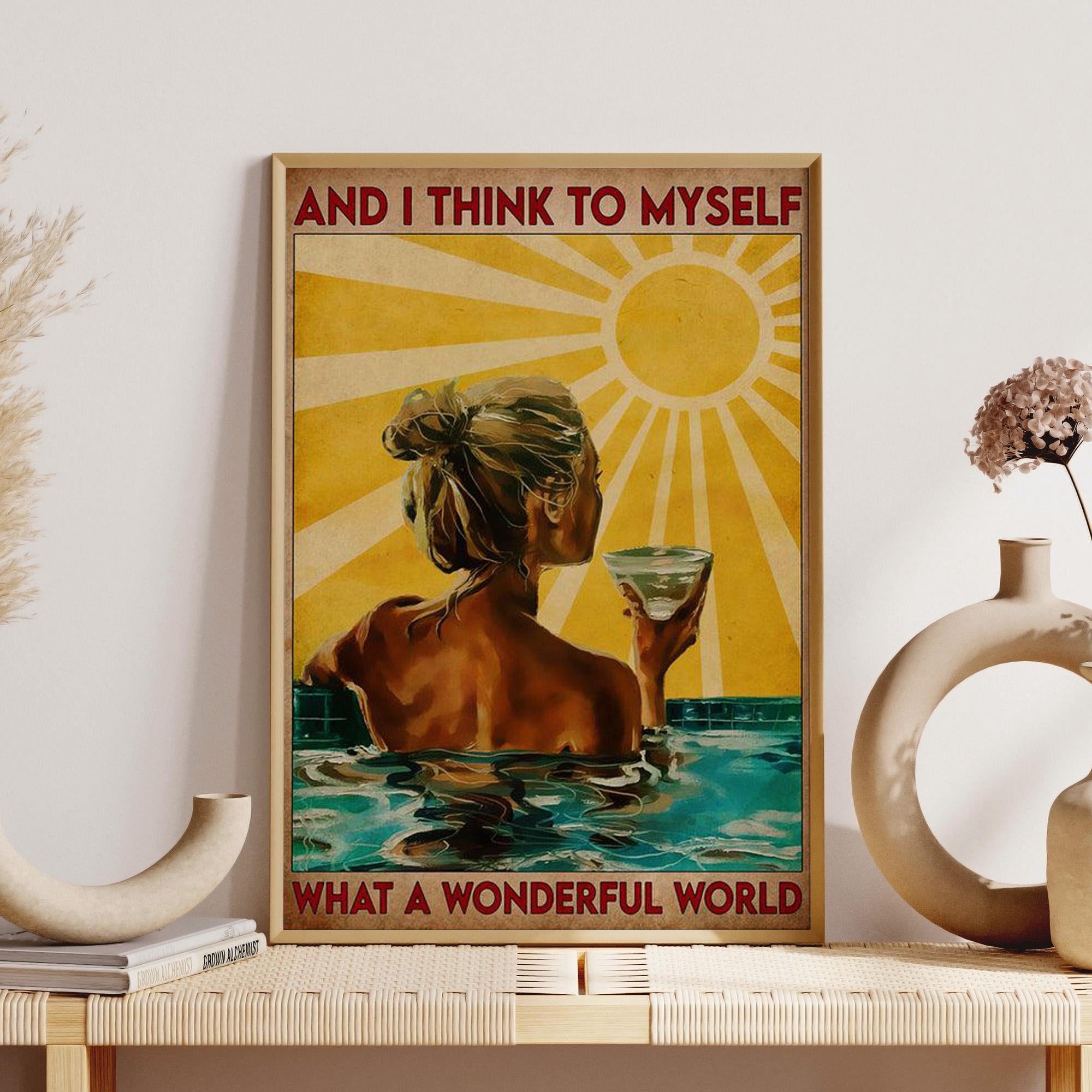What a Wonderful World Poster - Etsy