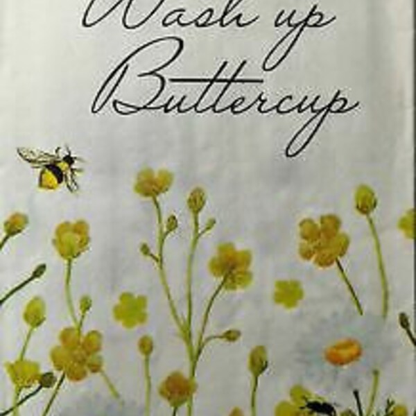 TWO Individual Paper Guest Decoupage Napkins - 1518 Wash Up Buttercup w/ Bees