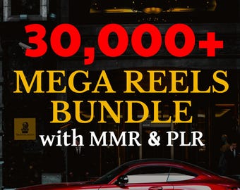 30,000+ Mega Reels Bundle - Ready to Resell, Reels Bundle, Faceless Marketing, Aesthetic Reels, Lifestyle Reels, Digital Marketing MRR PLR