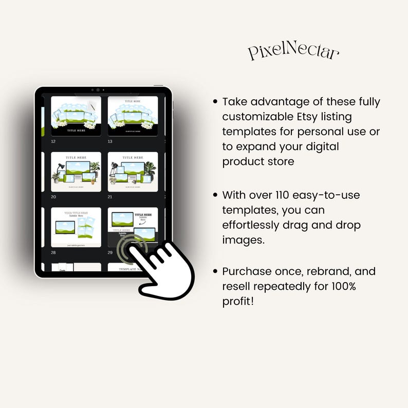 110+ Etsy Listing Mockups, Canva Templates for Digital Sellers, Product ...