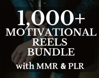 1000+ Viral Motivational Reels Bundle | Faceless Social Media Videos | TikTok Shorts Content Pack | Youtube Shorts with Resell Rights