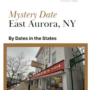 East Aurora, NY Mystery Date Book – Unieke date-ideeën voor stellen | Mystery Date-avontuur