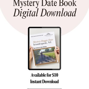 DIGITALE DOWNLOAD: Doggie Date Mystery Date Book | Irondequoit, New York Adventure