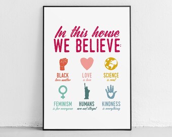 Resistere stampa, Protesta stampabile, LGBTQ Wall Art, Housewarming Gift, Lesbian Art Print, Nasty Woman Stampabile, Poster Femminista, Pride Print