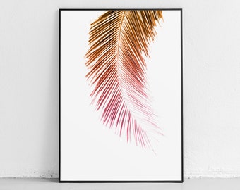 Palm Leaf, Tropical Leaf Art Print, Palm Print, Palm Leaf Print, Leaf Printable, Botanical Print, Botanical Poster, Palm Leaf Poster