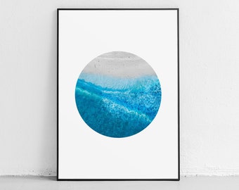 Beach Printable, Beach Wall Art, Beach Print, Aerial Beach Photo, Ocean Print, Ocean Photo, Ocean Printable, Coastal Printable, Modern Print