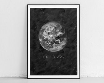 Earth Print, Planet Printable, Earth Wall Art, Earth Printable Art, Planet Wall Art, Planet Earth Poster