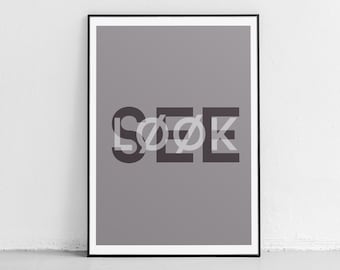 Nordic Design, Minimalist Poster, Large Art Printable