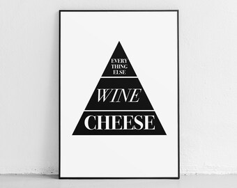 Wine Printable, Wine Wall Art, Wine Art Print, Wine Poster, Wine Home Decor, Farmhouse Wall Art, Funny Gift, Gift for Her, Best Friend Gift