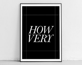 Minimal Movie Poster, Heathers, Funny Poster Print, Geekery Poster, Art Print, How Very