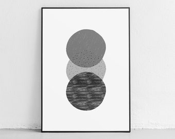 Circles Printable, Circles Wall Art, Circles Home Decor, Circles Wall Decor, Modern Printable, Minimalist Printable, Geometric Printable