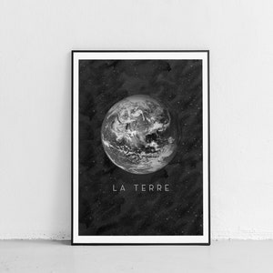 Earth Print, Planet Printable, Earth Wall Art, Earth Printable Art, Planet Wall Art, Planet Earth Poster