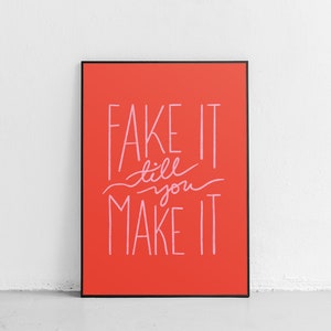 Inspirierende Kunstdruck, inspirierendes Zitat, motivierende bedruckbar, Hand Beschriftung, Mädchen Chef Kunst Wand, Frauen, Geschenk für Sie