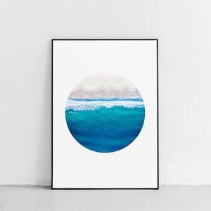 Aerial Beach Photo, Beach Printable, Beach Wall Art, Beach Poster, Aerial Ocean Photo, Ocean Printable, Large Wall Art, Aerial Sea Photo