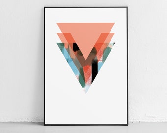 Triangle Printable, Triangle Art Print, Triangle Wall Decor, Triangle Poster, Geometric Printable, Geometric Art Print, Geometric Wall Decor