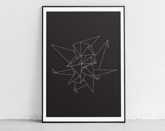 Geometric Art Print, Scandinavian Wall Art, Minimalist Home Decor, Scandi Art Print, Sacred Geometry Printable Art