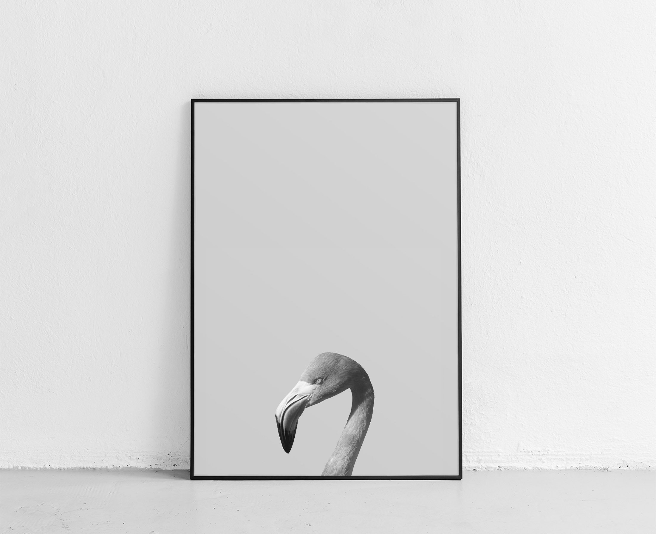 Flamingo Art Print Flamingo Printable Flamingo Wall Decor Etsy