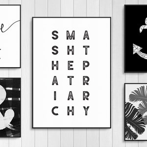 Feminist Poster, Poster Print, Minimalist Feminist Art, Feminist Art, Gift for Her, Feminism, Extra Large Wall Art
