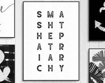 Feminist Poster, Poster Print, Minimalist Feminist Art, Feminist Art, Gift for Her, Feminism, Extra Large Wall Art