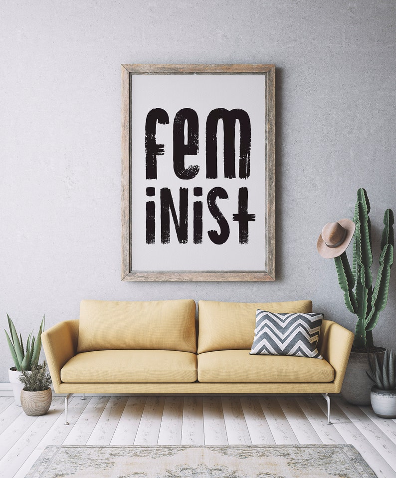 Feminist Printable Poster Downloadable Art Prints Gifts - Etsy