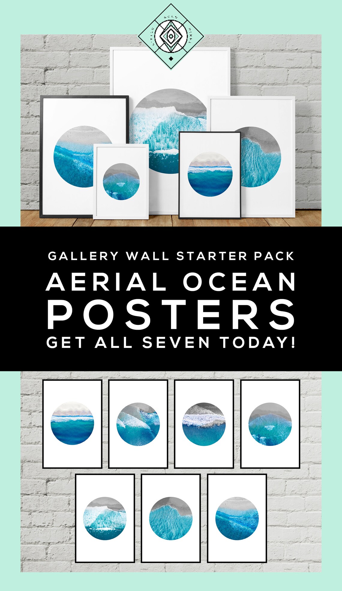 Aerial Beach Wall Art Beach Photo Beach Printable Beach Etsy