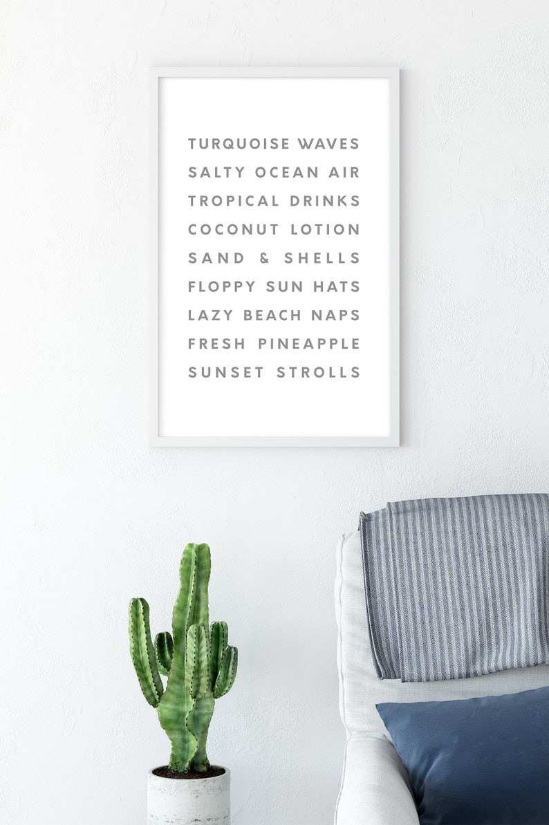 Beach Decor Beach Printable Summer Wall Art Summer Wall - Etsy