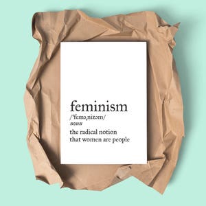Feminism Poster, Feminism Printable, Feminism Art Print, Feminism Wall ...
